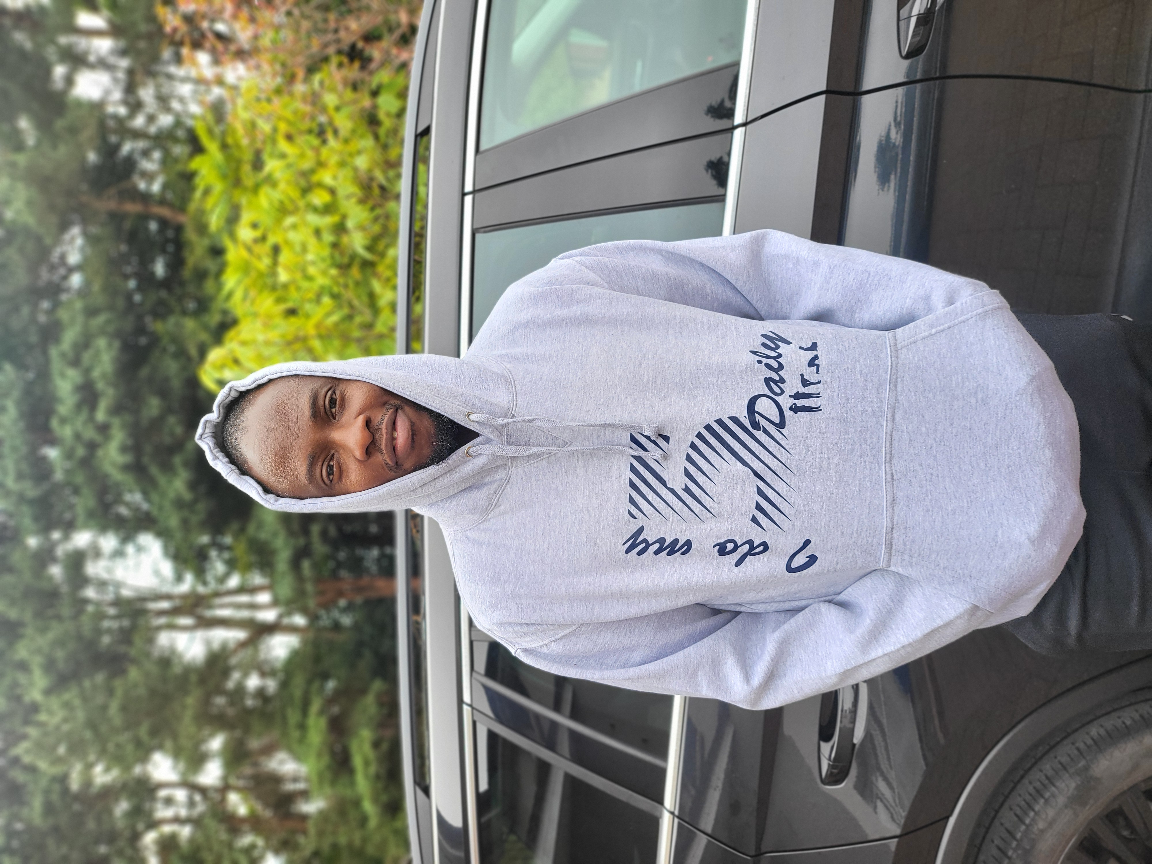 I do my 5 Daily - gray hoodie